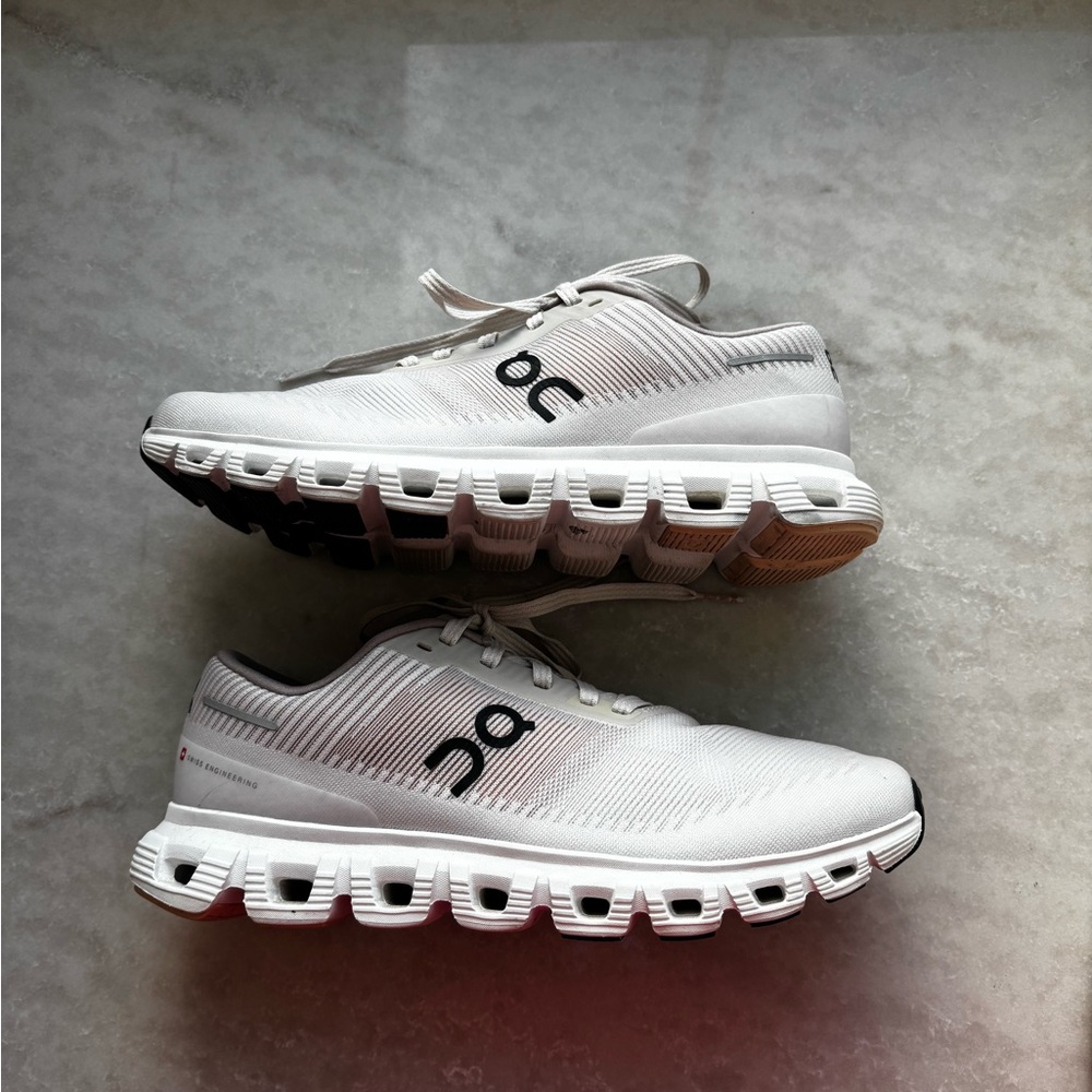 On Cloud 6 Push Running Women's Sneakers Pearl/Sandstone Size 9 - Picture 3 of 4